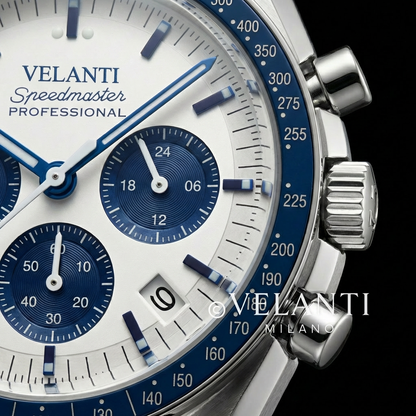 Speedmaster-style mod watch Blue Snoopy Velanti Milano Speedvel product photo 5