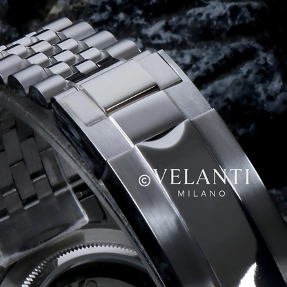 Datejust-style automatic watch, Velanti Milano Veljust Arabic Cosmos, product photo 4