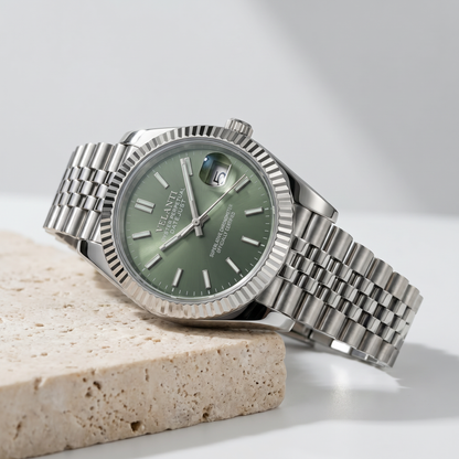Datejust-style mod watch Mint Green Velanti Milano Veljust product photo 2