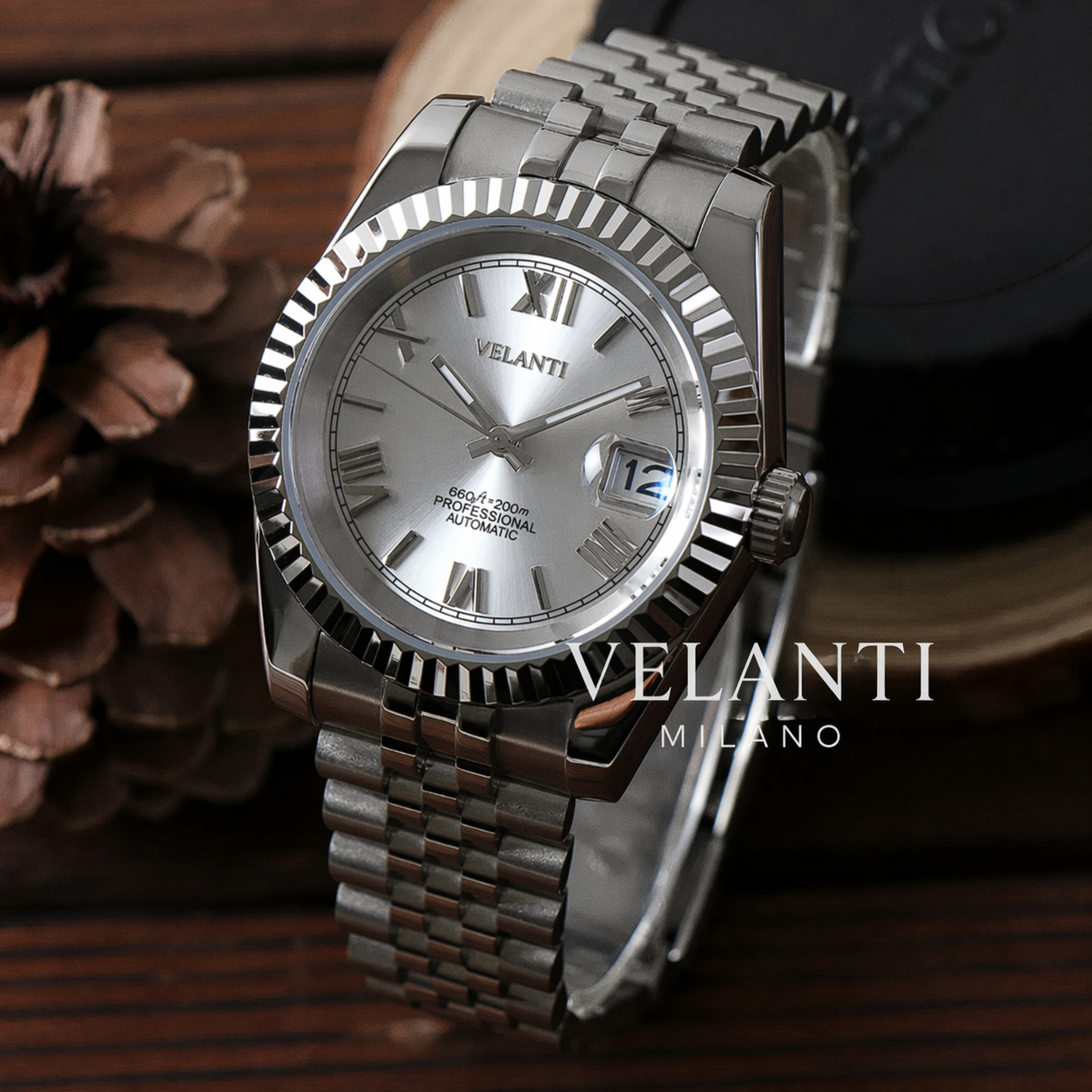 Velanti Milano Datejust Roman Silver — view 4