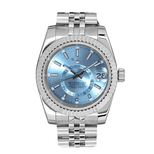 Velanti Milano Datejust Sky Dweller Ice Blue — luxury automatic watch