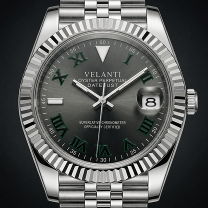 Datejust-style custom mod watch, Velanti Milano Veljust Wimbledon, product photo 3