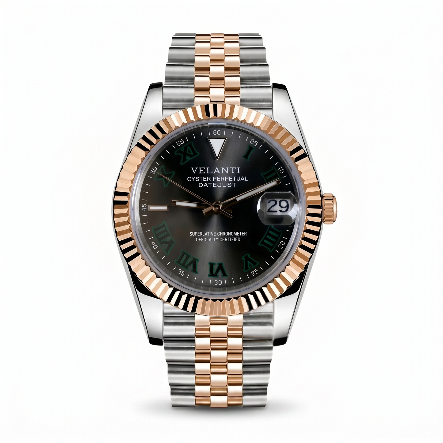 Datejust-style mod watch Wimbledon Two Tone, Wimbledon Velanti Milano Veljust main product photo