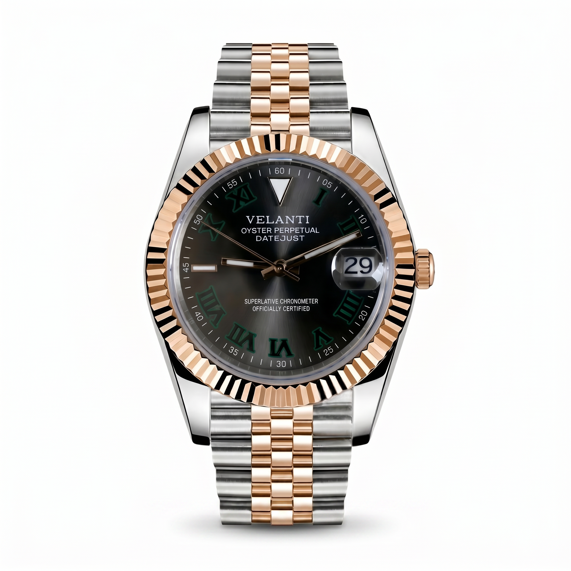 Datejust-style mod watch Wimbledon Two Tone, Wimbledon Velanti Milano Veljust main product photo