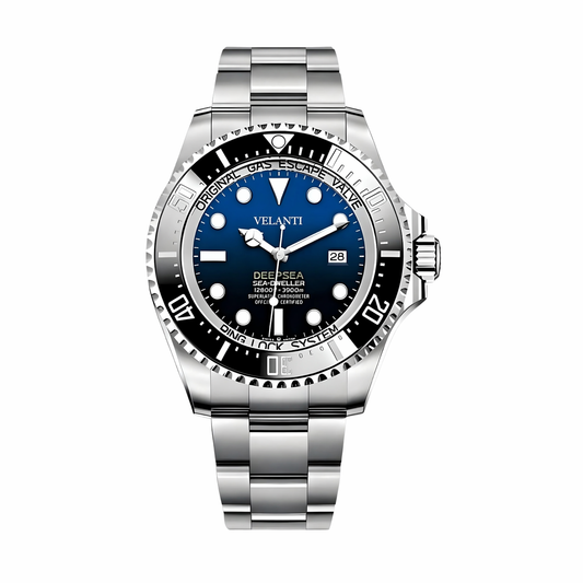 Submariner-style mod watch Blue Deepsea Velanti Milano Velmariner main product photo