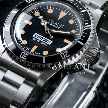 Submariner-style automatic watch, Velanti Milano Velmariner Vintage, product photo 2