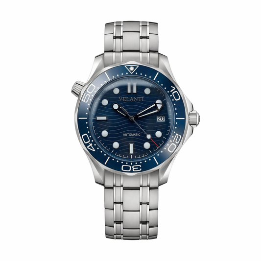 Seamaster-style mod watch Blue Velanti Milano Velmaster main product photo