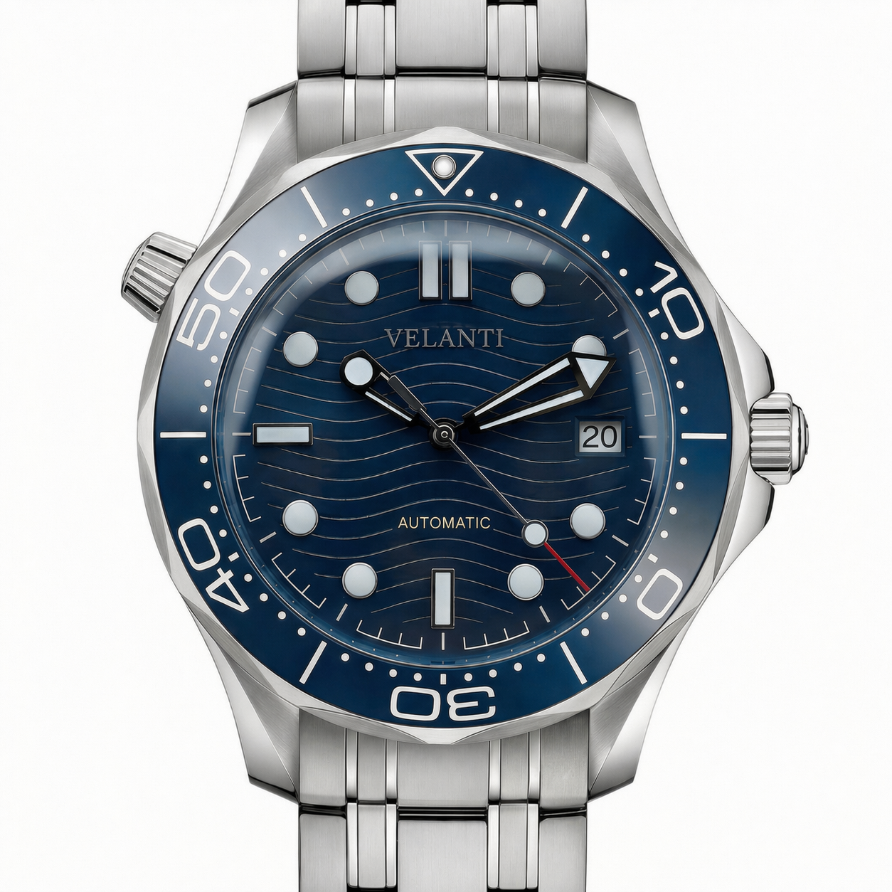 Seamaster-style mod watch Blue Velanti Milano Velmaster product photo 3