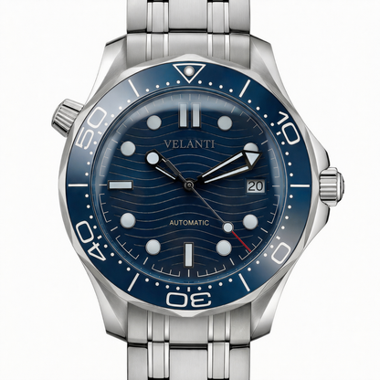 Seamaster-style mod watch Blue Velanti Milano Velmaster product photo 3