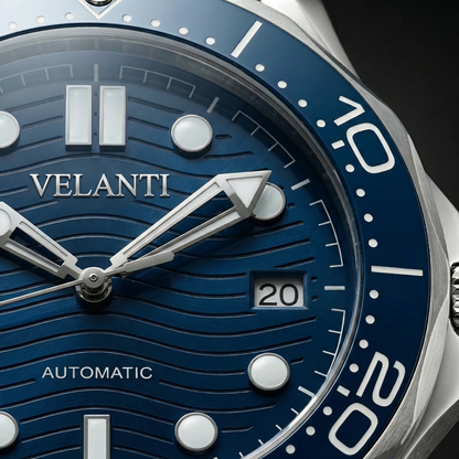 Seamaster-style mod watch Blue Velanti Milano Velmaster product photo 5