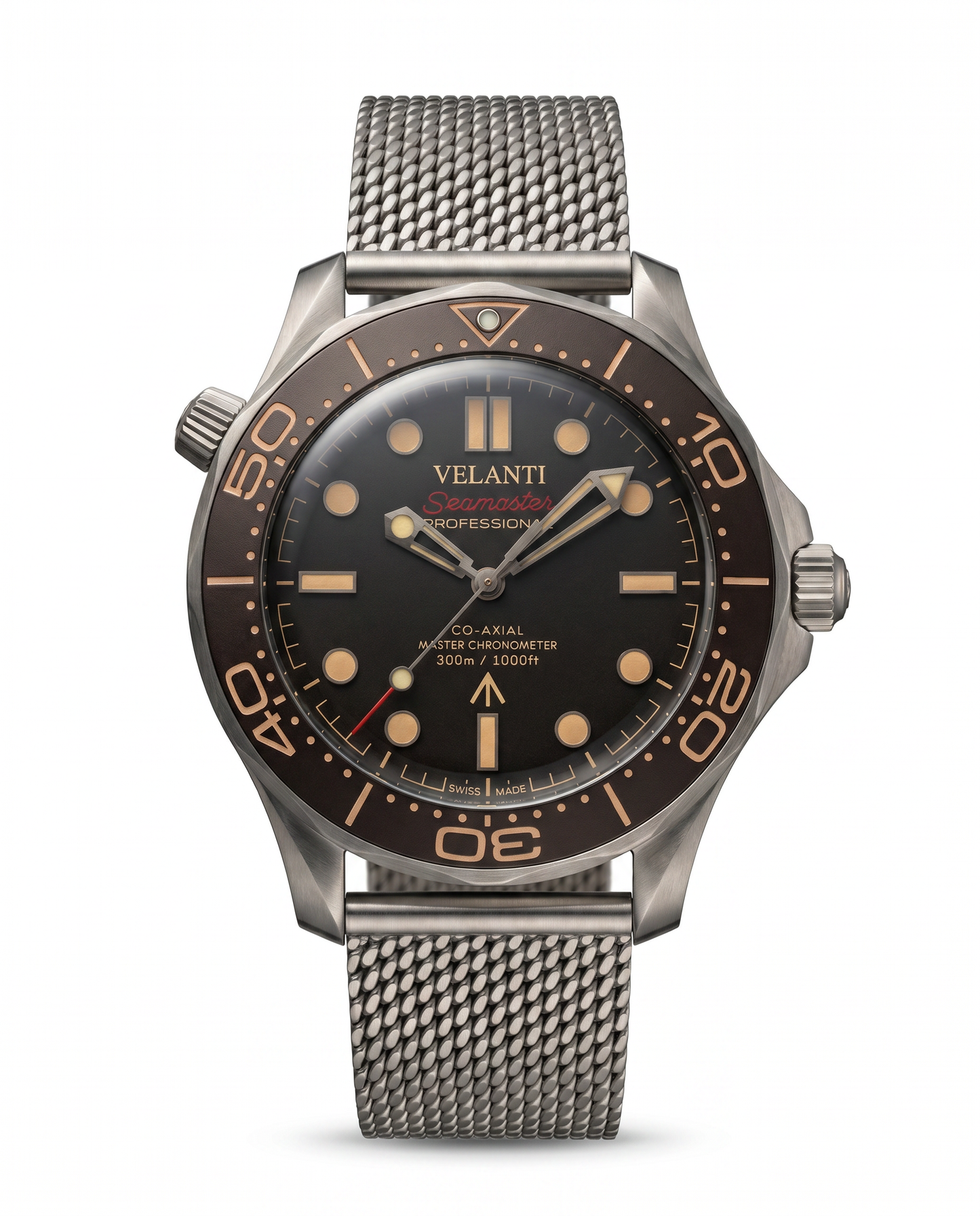 Seamaster-style mod watch Blue James Bond 007 Velanti Milano Velmaster main product photo