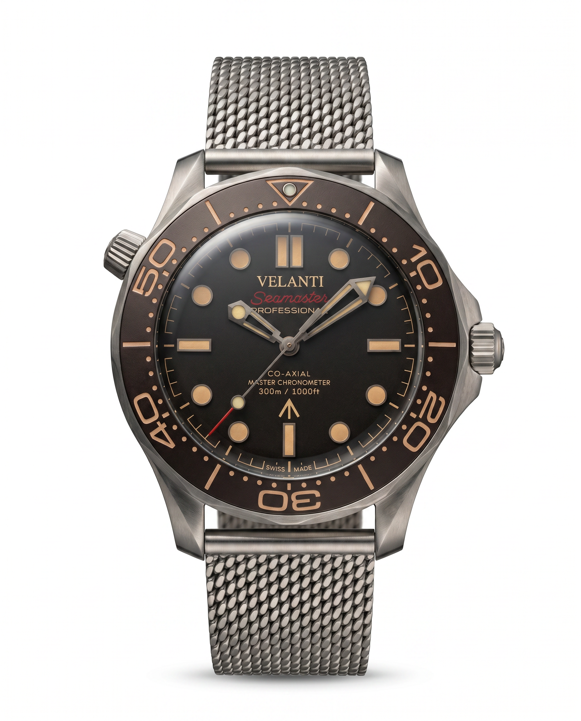 Seamaster-style mod watch Blue James Bond 007 Velanti Milano Velmaster main product photo