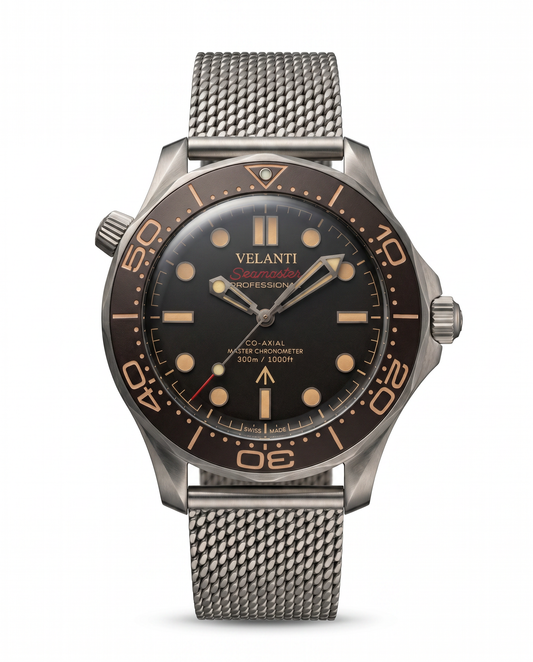 Seamaster-style mod watch Blue James Bond 007 Velanti Milano Velmaster main product photo