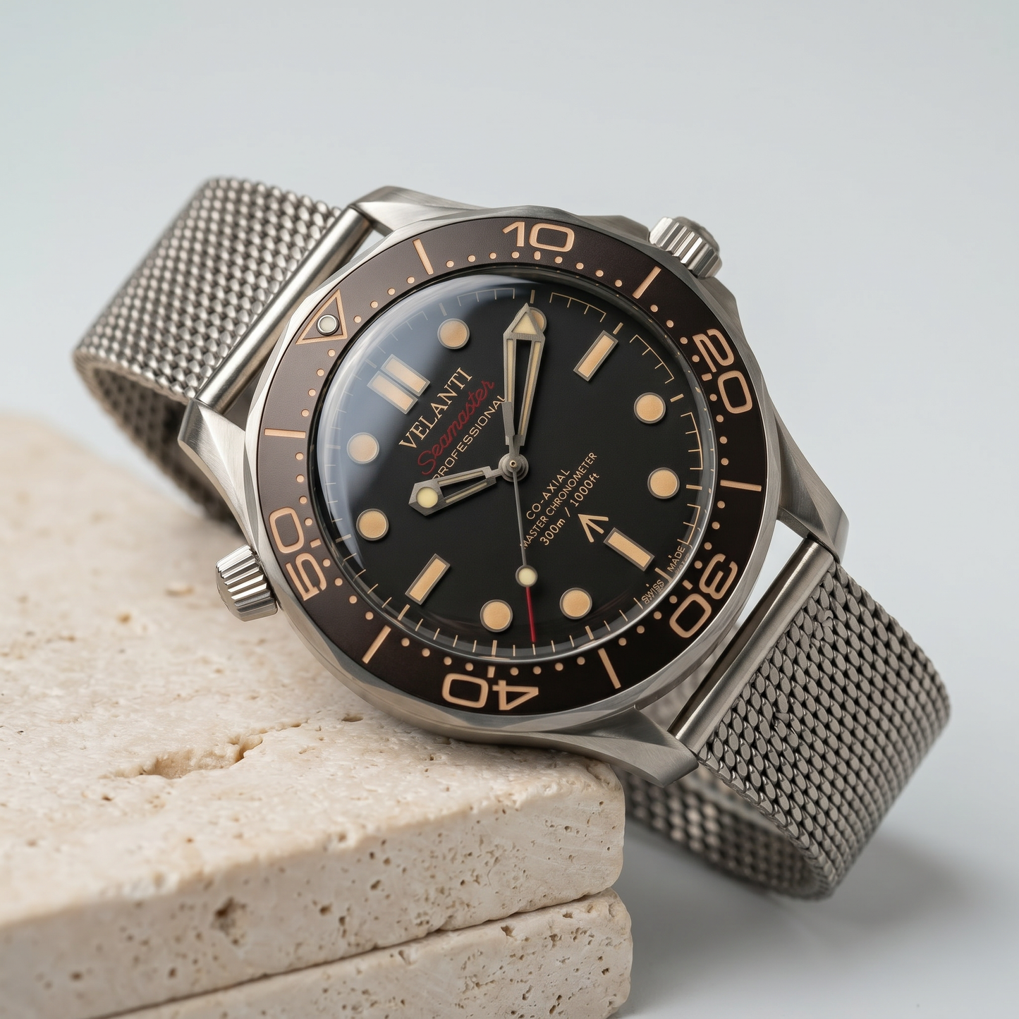 Seamaster-style mod watch Blue James Bond 007 Velanti Milano Velmaster product photo 2