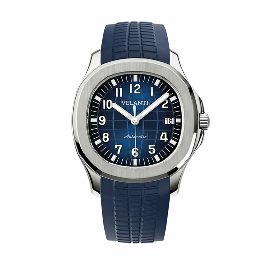 Aquanaut-style mod watch Blue Velanti Milano Velnaut main product photo