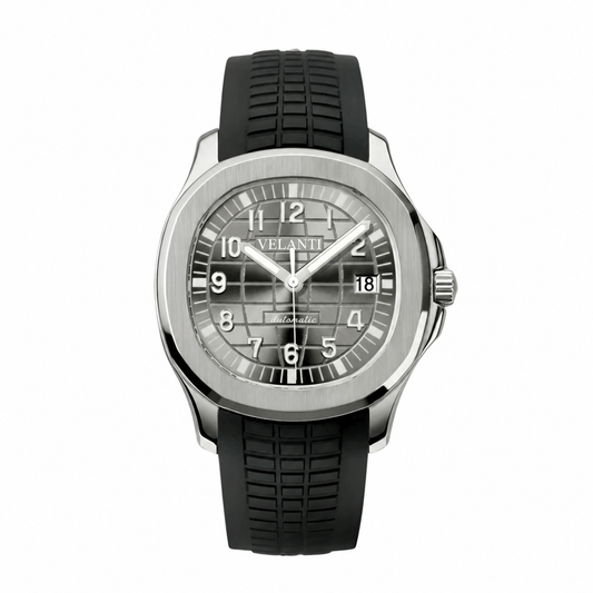 Aquanaut-style mod watch Silver Velanti Milano Velnaut main product photo