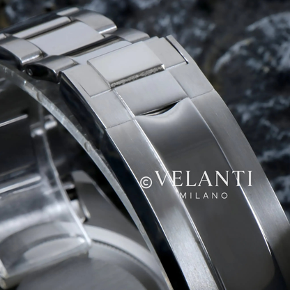 Daytona-style custom chronograph watch, Velanti Milano Veltona Black Panda, product photo 9